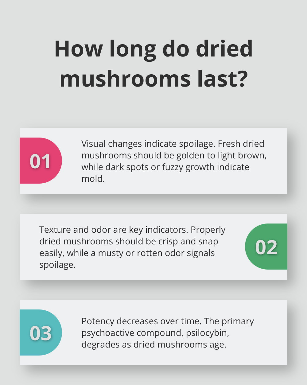 Fact - How long do dried mushrooms last?