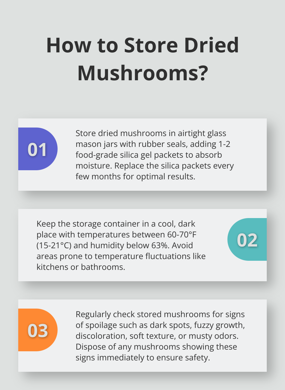 Fact - How to Store Dried Mushrooms?