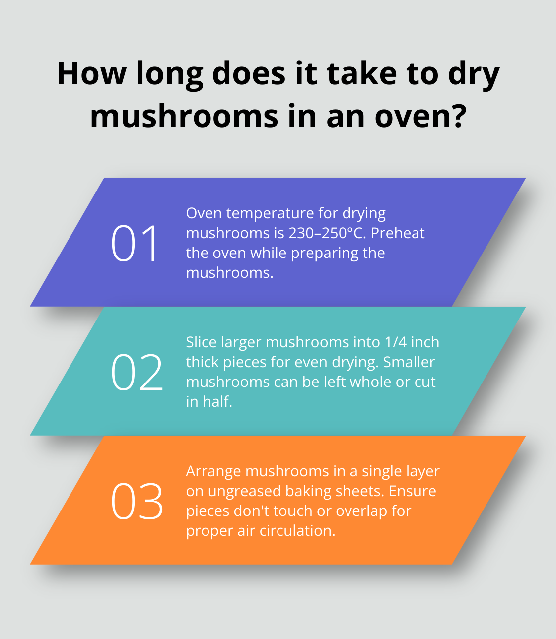 Fact - How long does it take to dry mushrooms in an oven?